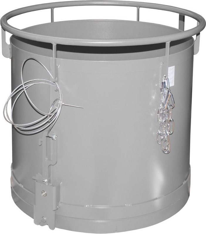 Bauer Rundbehälter RB 450, lackiert, Mausgrau