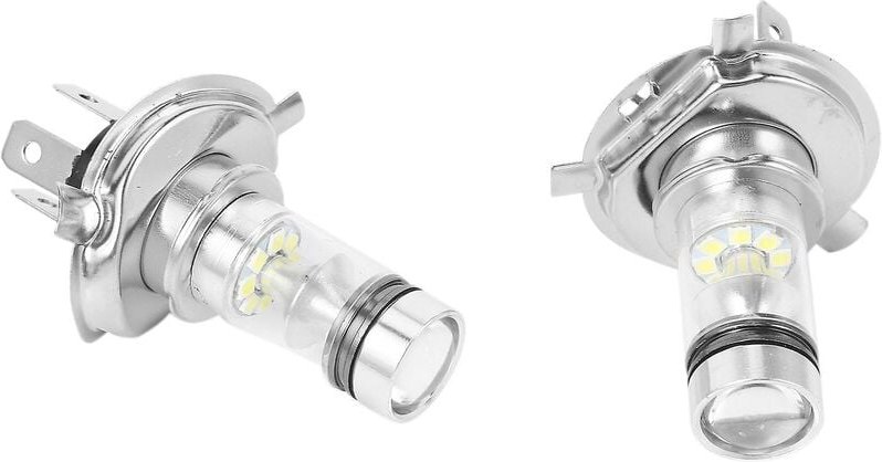 Woosien - 2pcs High Led H4 Hb2 9003 Birne 100w 20led Auto Nebelscheinwerfer Lampe Scheinwerfer 6000k Weiß