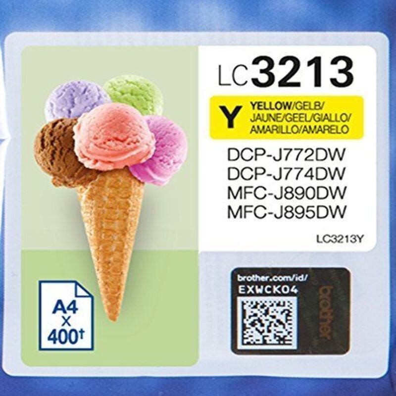 Tintenpatrone Originalzubehör LC-3213Y ca. 400 Seiten gelb