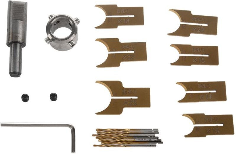 16Pcs Hartmetall Ball Klinge Holzbearbeitung Fräser Form Werkzeug Perlen Router Bit Bohrer Set 14-25Mm