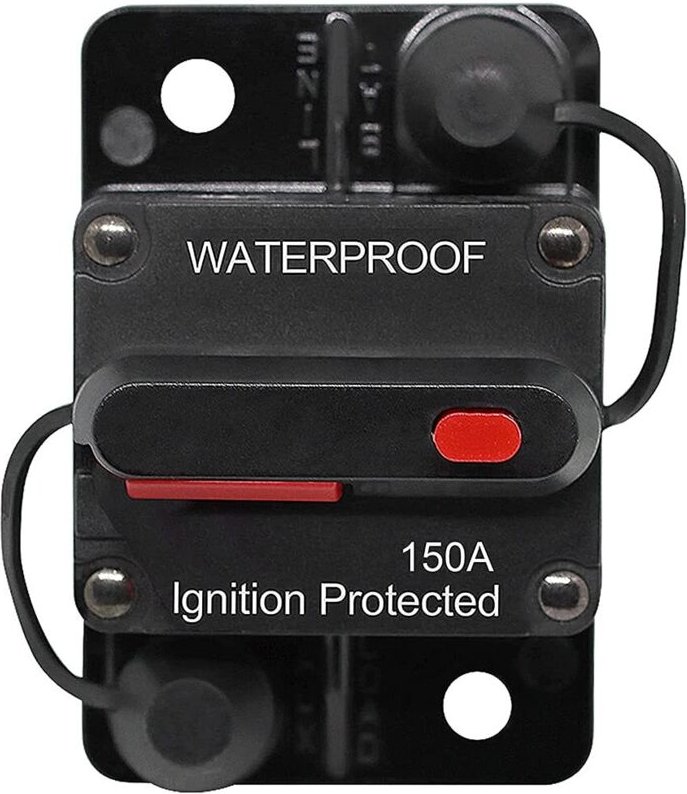 30A - 150A Kfz-Leistungsschalter, wasserdichter 12V - 48V DC-Leistungsschalter mit manueller Rückstellung für Automotore...