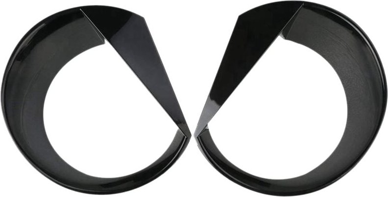 WüTende Frontscheinwerfer Blenden Zierblende für 2015 2016 2017 2018 (Schwarz)