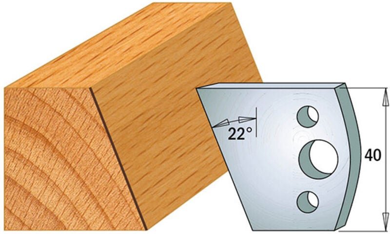 690.001 PAAR SP 40x4mm MESSER FÜR 22° FASE