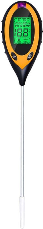 Odipie - Boden-PH-Messgerät, 4-in-1-Bodenfeuchtigkeits-/Licht-/pH-/Temperatur-Tester, Gartenwerkzeug-Sets für den Garten...