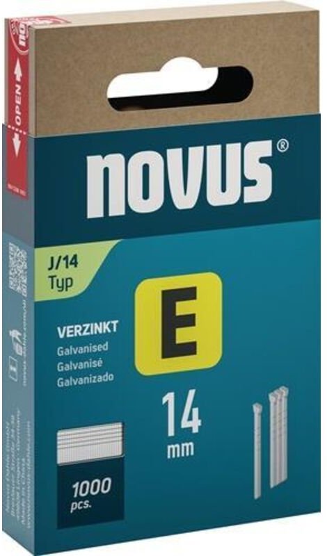 Nägel e Typ j Länge 14 mm Drahtbreite 1,2 mm mit Kopf