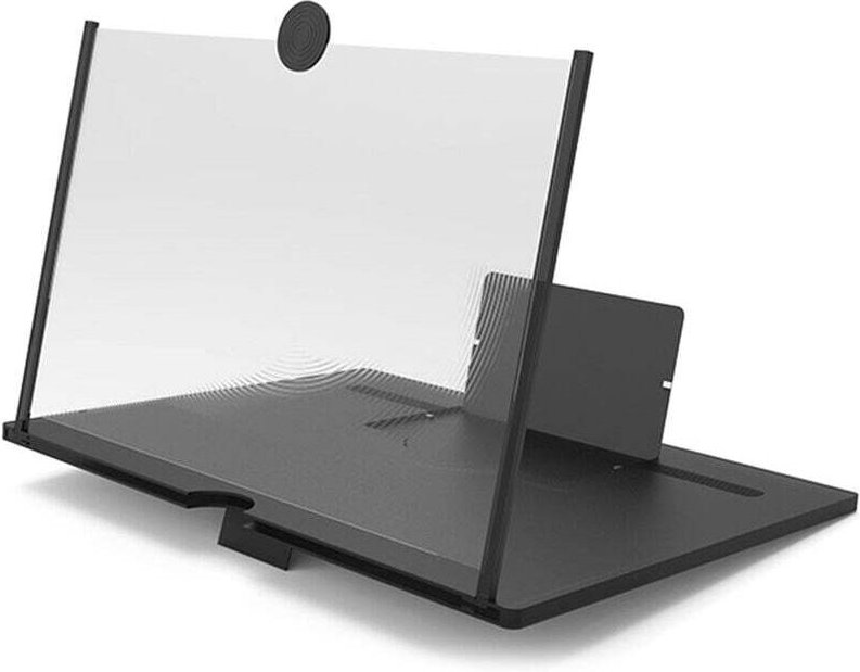 Multifunktionale Lupe für 10-Zoll-Handybildschirme, schwarz