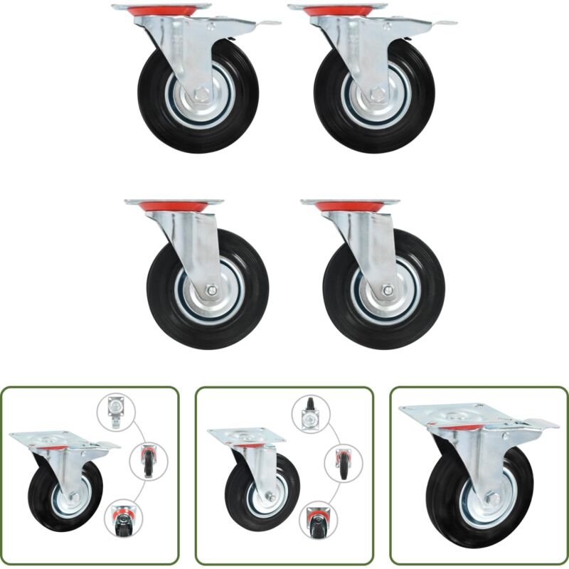 Lenkrolle - Lenkrollen 4 Stk. 125 mm