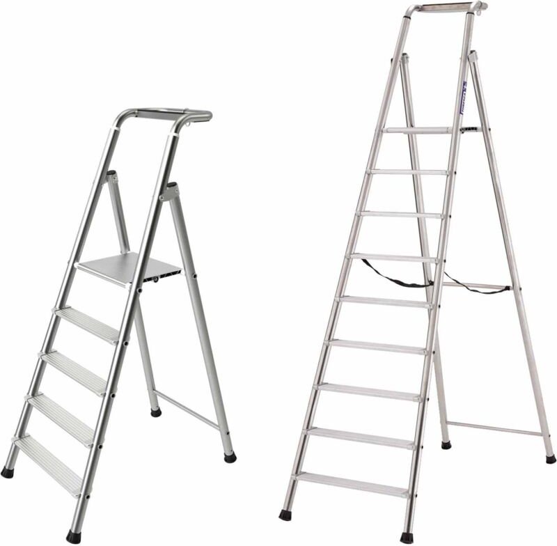 Siedra Stufenstehleiter Profimax bis 350kg getestet 4 Stufen