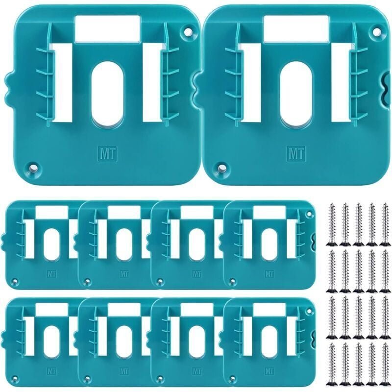 Packung mit 10 Batteriehaltern für Makita 14,4-18V Akkus, Makita Batteriehalter, Maschinen-/Werkzeughalter für BL1860 BL...