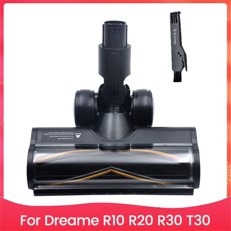 Staubsauger-Bodenbürstenaufsatz für R10, R20, R30, T30, weicher Rollenkopf mit LED-Staublichtern