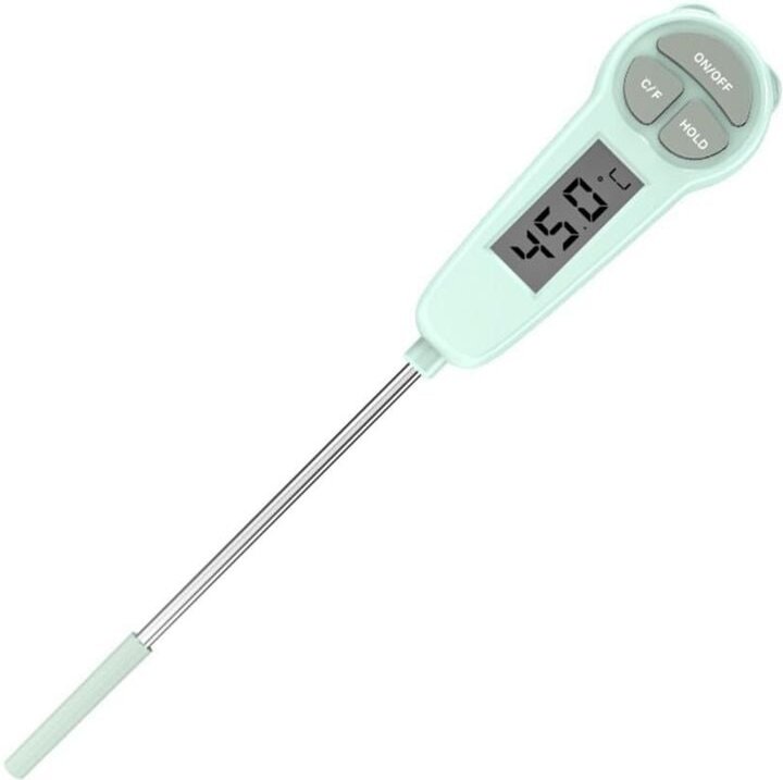 Grün) Digitales Thermometer, Küchenthermometer, Küchenbedarf, Lebensmittelthermometer - Ccykxa