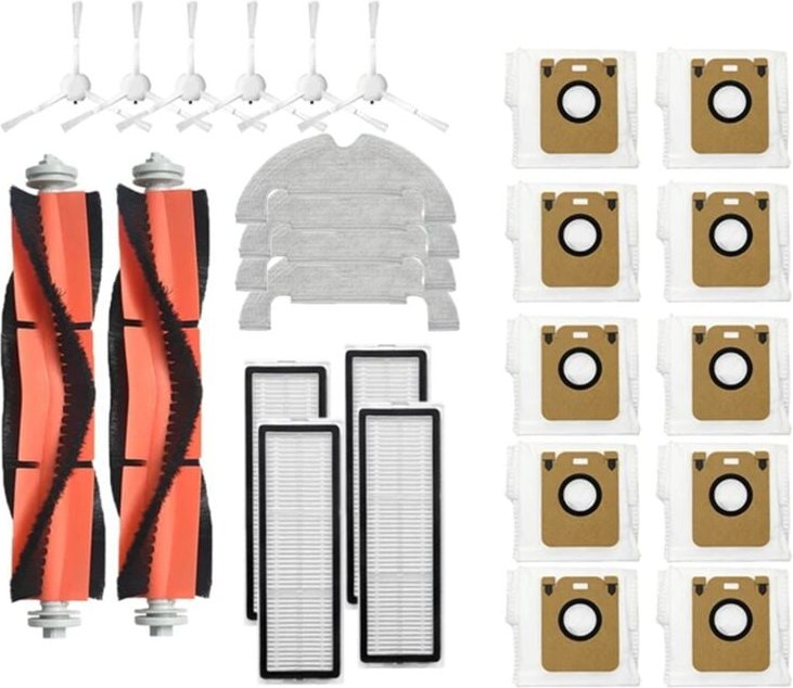 Für Bot D10 Plus RLS3D Wichtigsten Seite Pinsel Hepa-Filter Staub Tasche