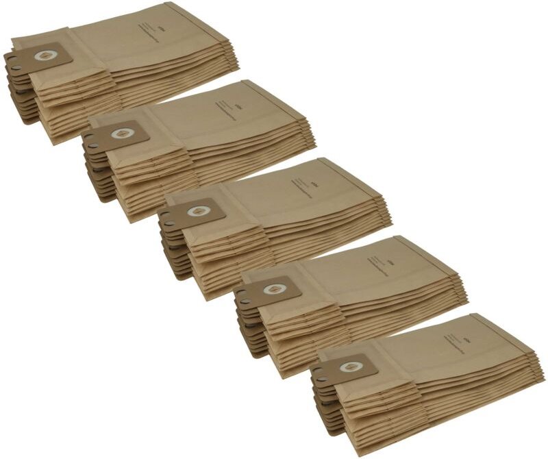 50x Staubsaugerbeutel kompatibel mit Nilfisk / Alto cdf 2010 Family, 2040 Family Staubsauger - Papier, braun - Vhbw