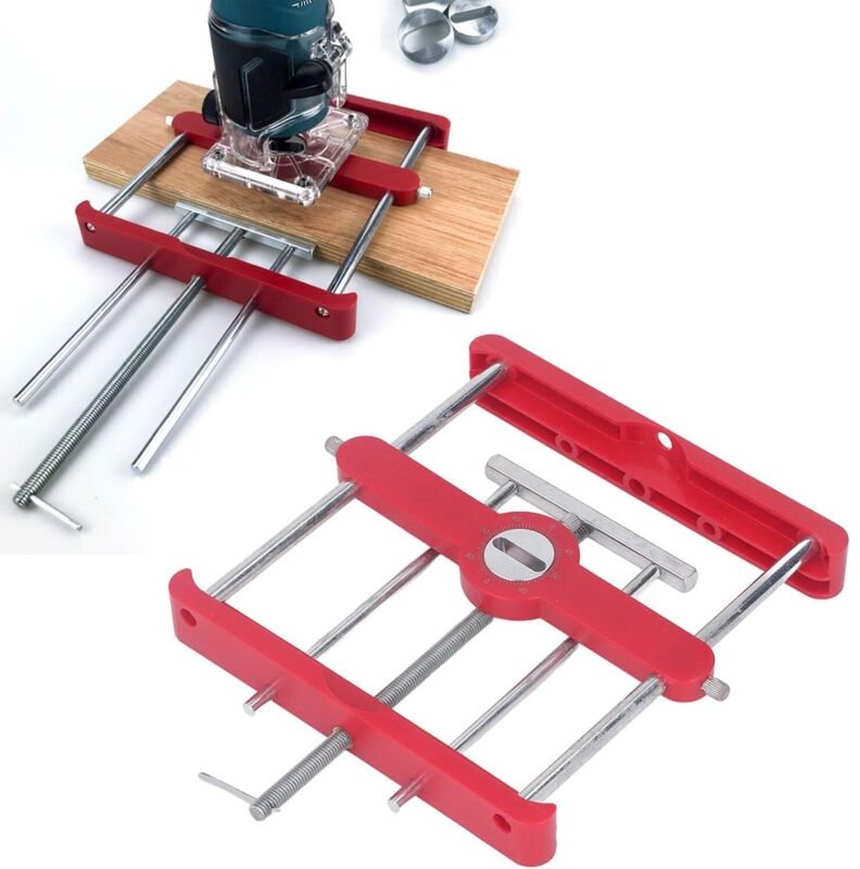 Dispositif de fraisage à tenon et mortaise, positionneur de poinçon, foret ovale pour le travail du bois, kit système L,...