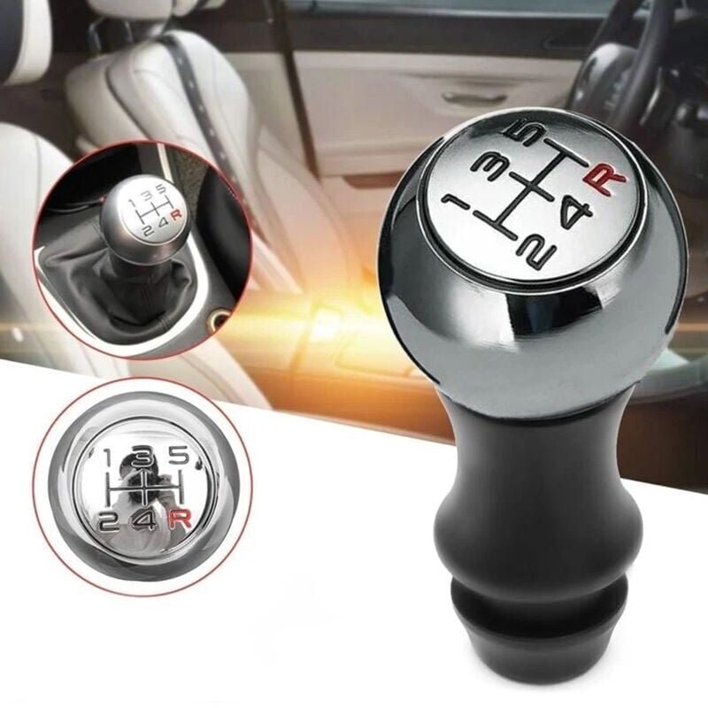 Pommeau de levier de vitesse en aluminium à 5 vitesses, pommeau de levier de vitesse rouge r, changement de vitesse de v...