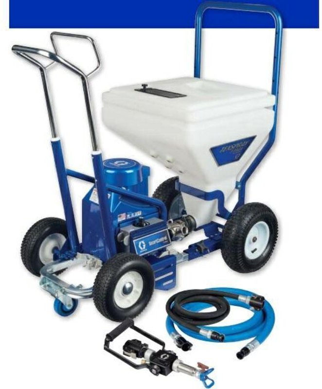 Das Graco T-Max 506 230 V-Aggregat, ideal für mobile und industrielle Anwendungen, mit SMARTCONTROL™ 3.0-System, Kolbenp...