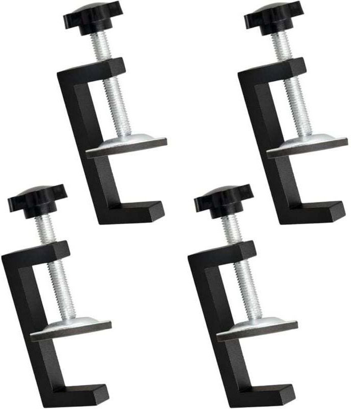 4-teiliges verstellbares G-Klemmen-Set, G-Klemme für Bürotische, verstellbare G-Klemmen, Klemmen-Set zum Befestigen von ...