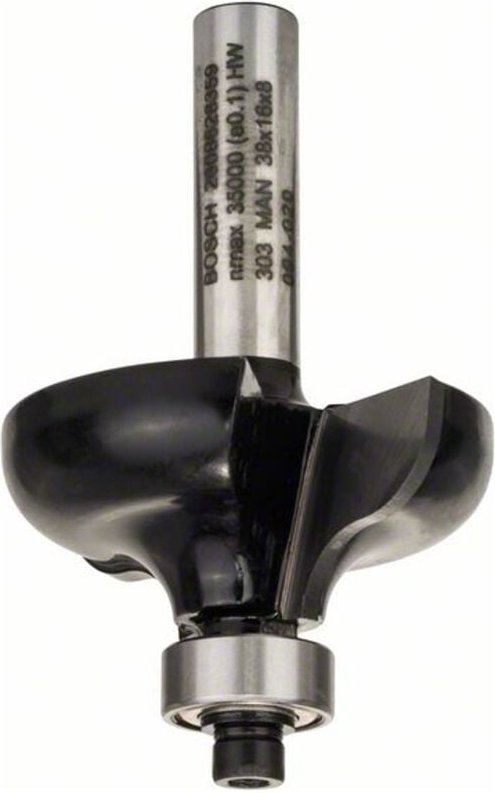 PROFILfräser g, 8 mm, R1 6,35 mm, d 38 mm, l 15,7 mm, g 57 mm - Bosch