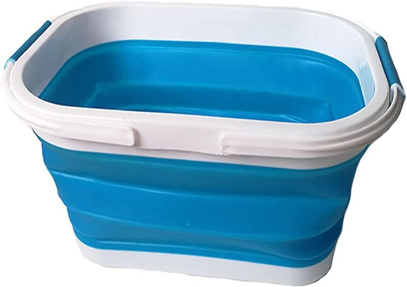 Faltbares Campingwaschbecken mit stabilem Griff – Leichter und tragbarer Korb für Geschirr, Picknicks, Outdoor-Aktivität...