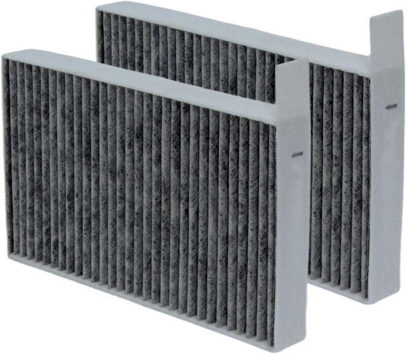 Innenraumfilter kompatibel mit Tesla Model Y und Model 3 – Aktivkohle-Ersatz-Innenraumluftfilter, 2er-Pack fürs Auto
