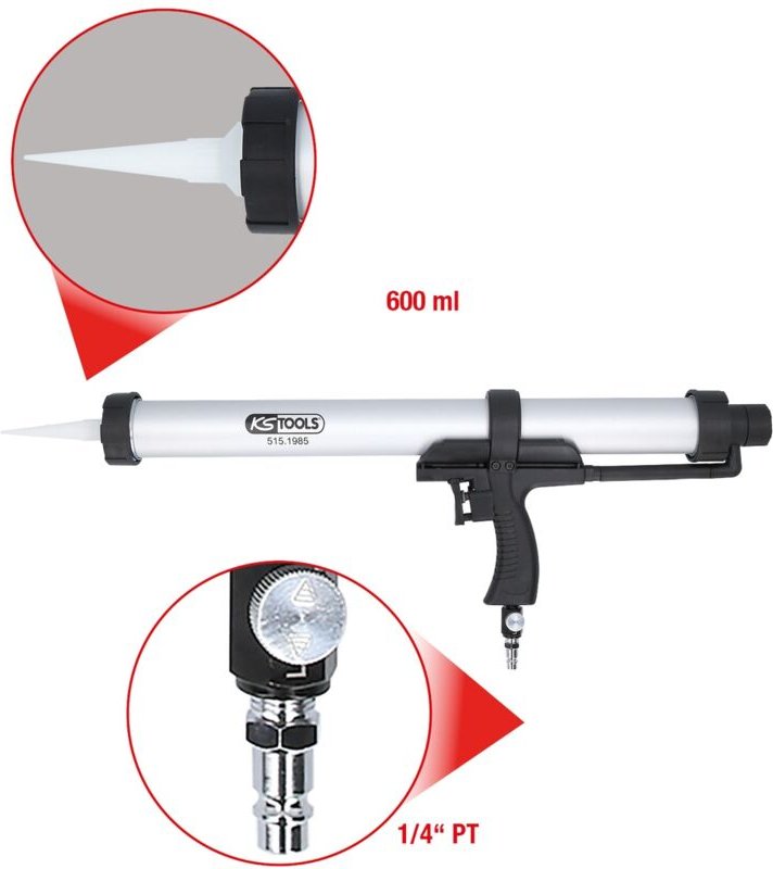Ks Tools Druckluft-Kartuschen-Pistole 600 ml