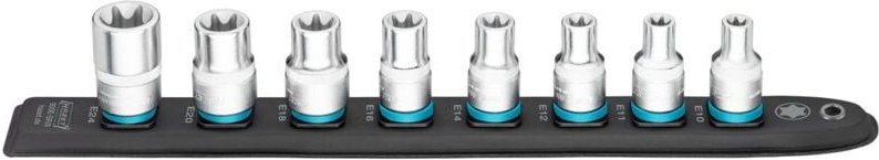 SmartRail, Vierkant hohl 12,5 mm (1/2), Außen torx Profil, Anzahl Werkzeuge: 8 - Hazet