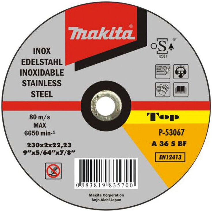 P-53067 Extra dünne Edelstahl-Trennscheibe 230mm - Makita