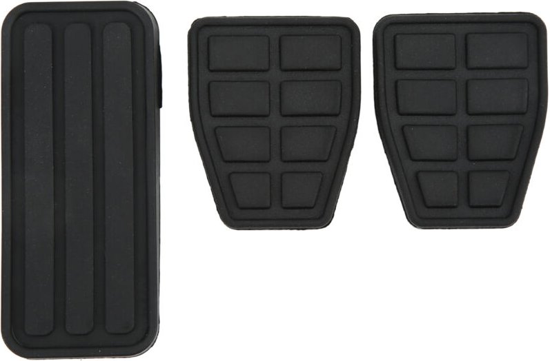 Eosnow 3pcs Kupplungsbremsbeschleuniger Pedal Pad Kit Gummi schwarzer flexibler Verschleiß -Sicht Austausch für T4 Trans...
