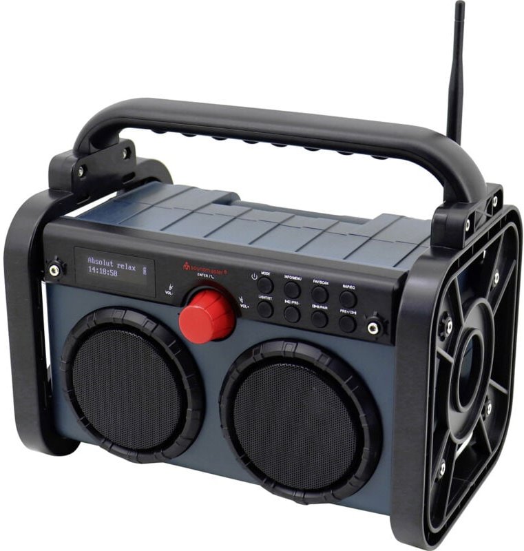 DAB85BL Baustellenradio dab+, ukw aux, dab+, ukw Blau, Schwarz - Soundmaster