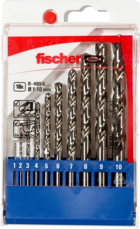 Metallbohrer hss-g Set 1-10mm p 10-teilig - Fischer
