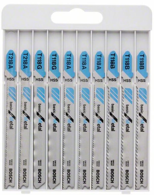 Bosch - Accessories 2607010631 Stichsägeblatt-Set Basic for Metal, 10-teilig 1 Set