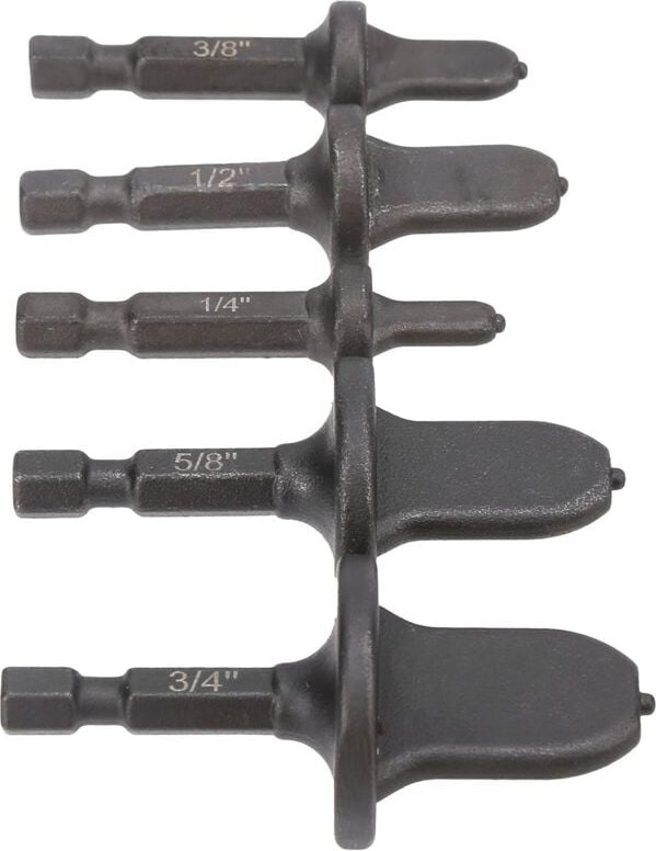 Ej.life - Swaging Tool Drill Bit Set, 5 pcs Rohraufweiter, 1/4 Zoll 3/8 Zoll 1/2 Zoll 5/8 Zoll 3/4 Zoll Rohr-Expander, M...