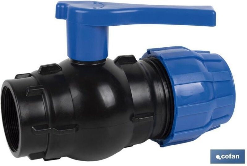 Kugelhahnverbindung Innengewinde Pp Pn16 63 x 2