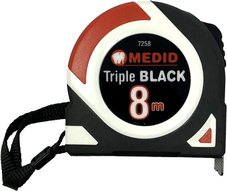 Maßband Triple Black Nylon coated 8 x 25 MEDID - 7258