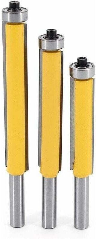 3-teiliger Kopierfräser, 8-mm-Schaft, DIY-Fräserwerkzeuge für die Holzbearbeitung mit oberem Lager, Fräser für die Holzb...