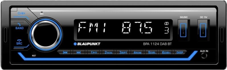 Blaupunkt BPA 1124 DAB BT Autoradio Bluetooth®-Freisprecheinrichtung, DAB+ Tuner