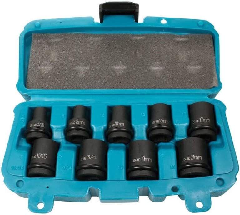 Steckschlüsselsatz 1/2' Sechskant (9 Stk.) Makita P-46953