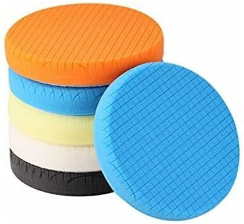 Polierpad, 5-teiliges 150-mm-/6-Zoll-Polierschwamm-Polierset für Auto-Polierpad/für RO/DA-Doppelwirkungspolieren