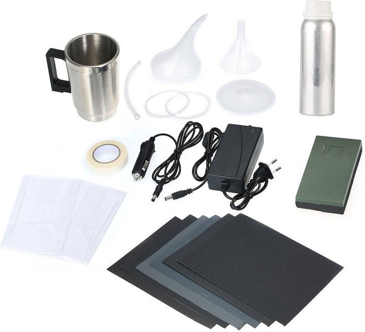 Scheinwerfer-Reparaturset, Sprühbecher, Werkzeugkasten, elektrisches Sprühbecher-Set, europäischer Standard