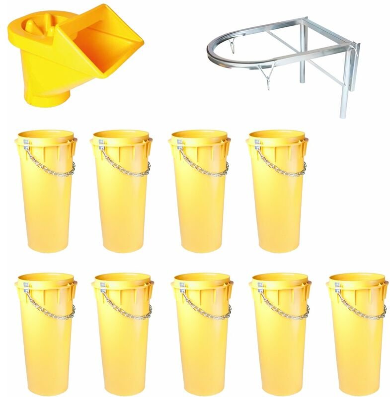 Profi Bauschuttrutsche Schuttrutsche Schuttrutschen Schuttrohr 10 m (11-teilig)