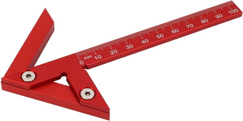 Zentrierlehre, hochpräzises, einfach ablesbares Werkzeug zur Zentrierpunktbestimmung, tragbares Messwerkzeug aus Alumini...