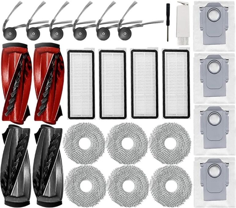 Für Qrevo Curve/P20 Pro Staubsauger Hauptseitenbürsten