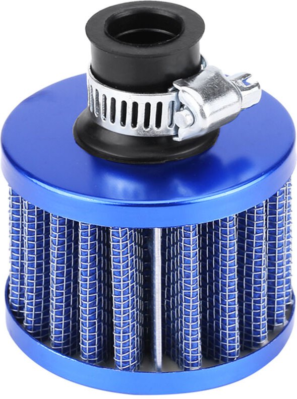 Eosnow Universal 12mm Auto Kaltlufteinlassfilter Kit Kurbelgehäuseentlüftungsabdeckung Entlüftung Blau