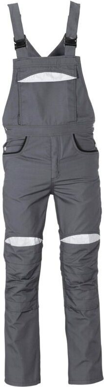 Arbeitshose Latzhose DuraWork grau/schwarz Größe 25