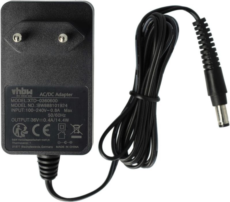 vhbw Ladegerät kompatibel mit OBH Nordica Air Force Extreme Silence EO8929NO Handstaubsauger, Akkustaubsauger