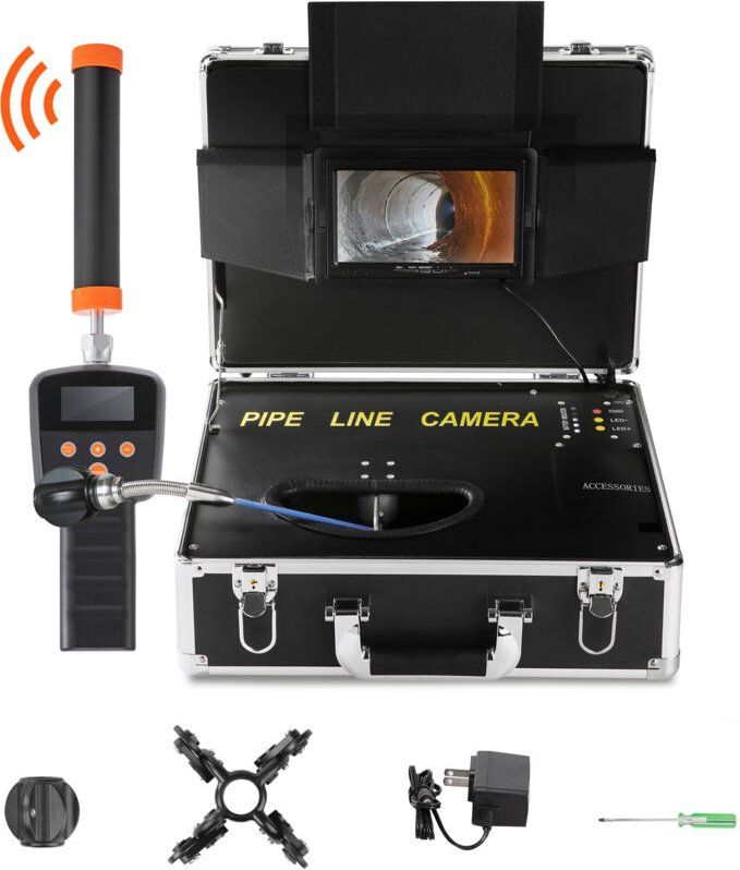 Mophorn - Kanalisationsrohr Inspektion Kamera 7-Zoll-Bildschirm 1000TVL 131ft