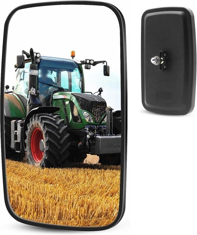 Gabelstapler-Rückspiegel, Weitwinkel-HD-Quadrat-Rückspiegel, konvexer Zusatzrückspiegel für Lkw, Anhänger, Gabelstapler ...