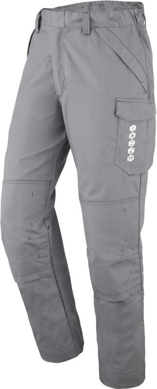 Hose mit Knietaschen, Grau Stahl, 3XL - DE (60-62)