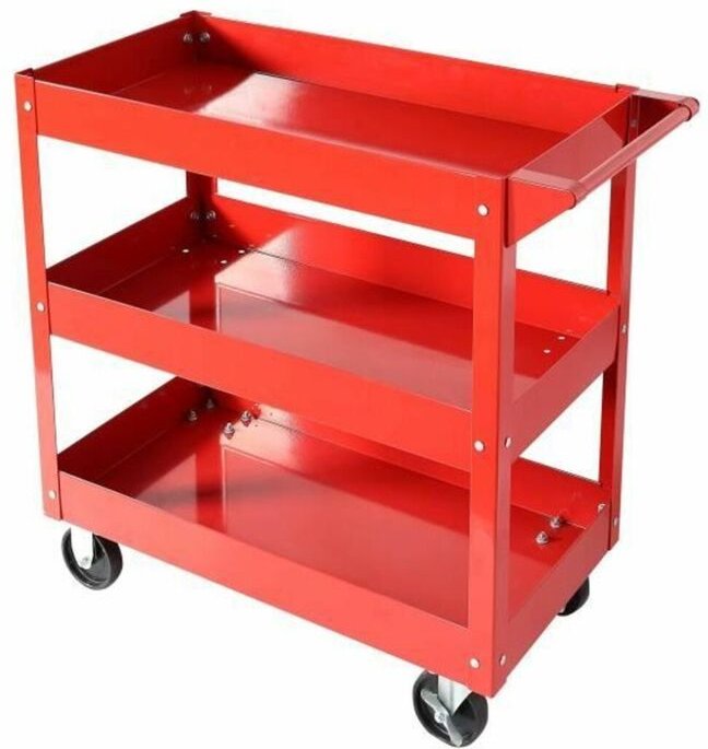 Werkzeugwagen Domac Rot 3 Regale