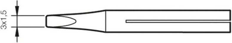 JBC - Lötkolben B40D 3x1,5mm für 14ST 0150607